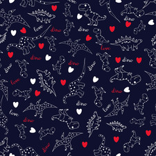 Love Dinos! Dinosaur Fun Patchwork Fabric Fat & Long Quarters Metres 100% Cotton