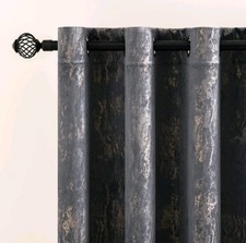 MIULEE Grey Velvet Curtains