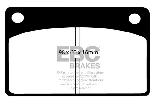 Ebc bluestuff front brake pads - front,