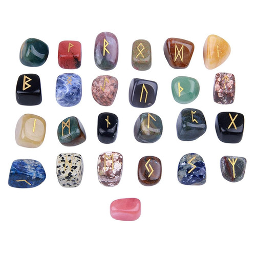 Mixed crystal rune set - crystal,