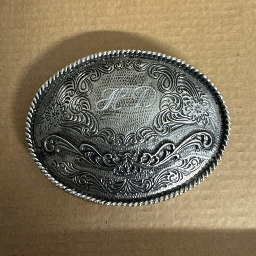 Men oval silver engraved - oval,
