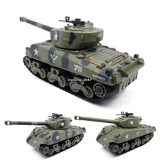 1:34 M4 Sherman Tank Model Diecast Military Tank Toy Boys Toys for Kids Gifts