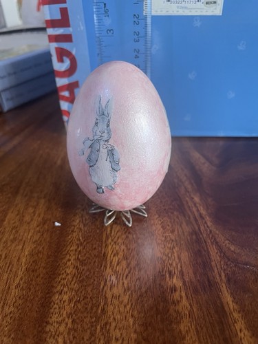 Peter rabbit painted egg - peter,