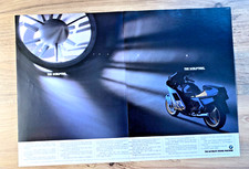 BMW K1 - FRAMEABLE COLLECTIBLE ORIGINAL CLASSIC MOTORBIKE BIKE ADVERT