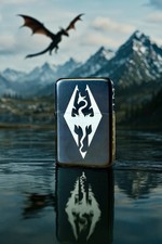 Skyrim Engraved Flip Lighter