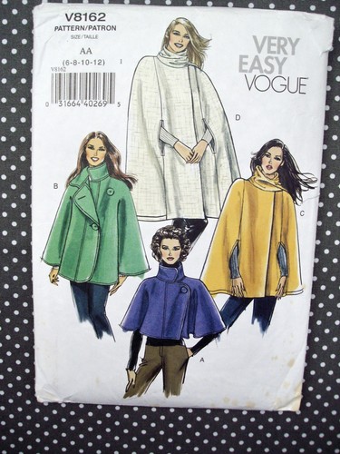 Very easy vogue v8162 cape - vogue, v8162~cape