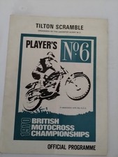 1970 Tilton motorcycle scramble meeting official program