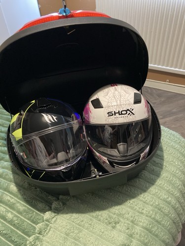 Motorcycle pair helmets - motorcycle,