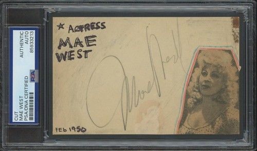 Mae west autograph - mae,