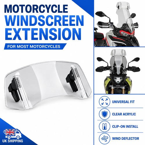Clear motorcycle windscreen - clear,