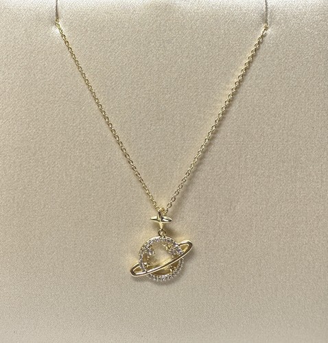 Planet pendant necklaces gold - pendant,