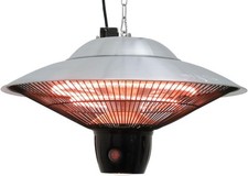 Out & Out Electric Patio Heater Lyon 1500w Remote Control Ceiling Hanging Heater