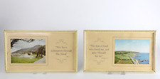 X 2  Bible Tract Pictures Newcastle Co Down Percy French Fountain Vintage Rare 