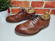 MENS NEXT ORTHOLITE R&R UK 6 F EU 39 SADDLE BROWN LEATHER FORMAL BROGUES SHOES