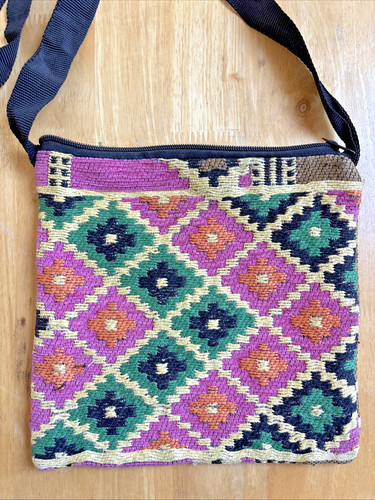 Boho tapestry bag pink - bag,
