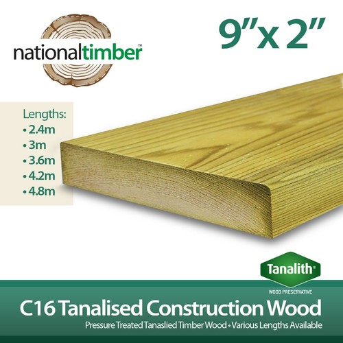 C16 pressure treated - 9",