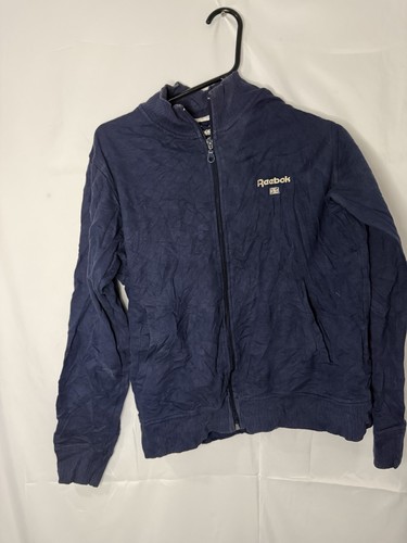 Reebok navy zip track top - reebok,