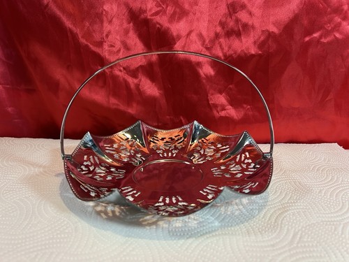 Pierced chrome cake stand - cake,