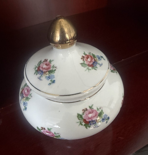 White floral porcelain - white,