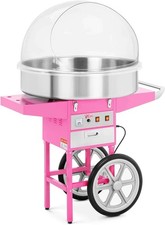 Royal Catering Commercial Candy Floss Machine with Cart 72cm 1200W Pink  