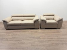 Valencia Leather 3 Seater Sofa
