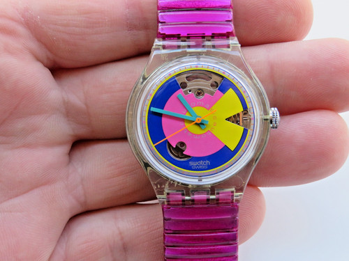 Vintage rare pink mens - , wrist