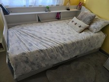 Almeria Single White Bed Frame