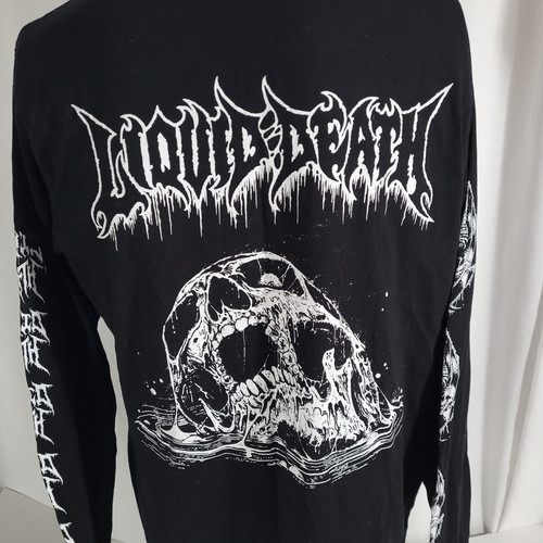 Liquid death shirt mens large - death,