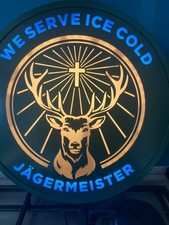 Jagermeister LED Illuminated Pub Sign  40 x 5cm, Man Cave ,Bar, Beer, Pub, light