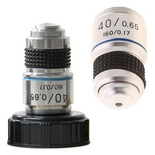 Compact 4X 10X 40X 100X Microscope Objective Lens Achromatic Objective Lab Parts