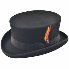 Low Crown Deadman Top Hat 100% Wool Formal Event Topper Classic Dressage Hat UK