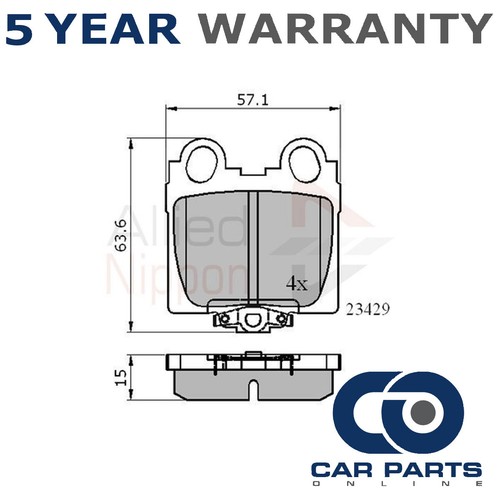 Brake pads set - cpo, fits