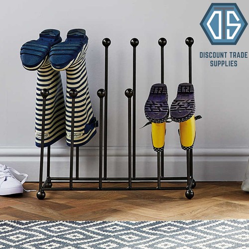 Wrought iron welly boot rack - welly,