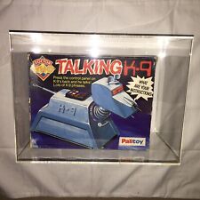 Doctor Who Palitoy Tomy Talking K9 Toy Figure Vintage & Acrylic Display Case