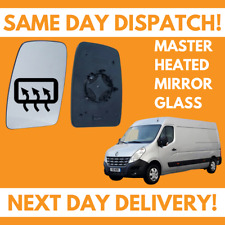 For Renault Master 2010-2020 Heated Door Wing Mirror Glass Left Passenger Side