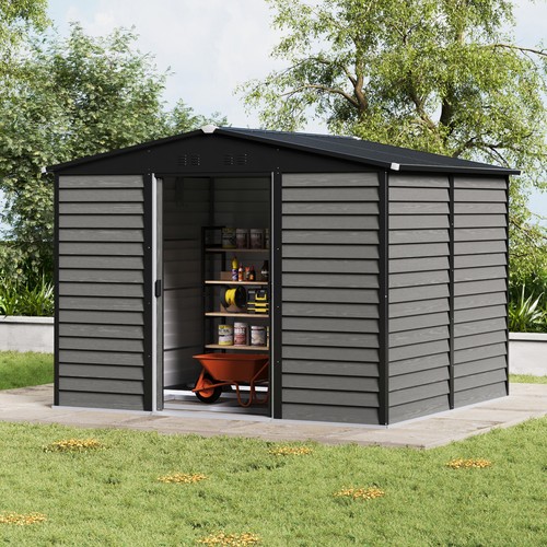 Metal garden shed 10x8ft - garden,