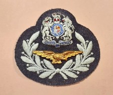 Scarce Post WW2 Royal Air Force RAF Master Aircrew Rank Badge - King's Crown