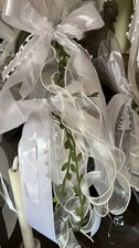 Handmade Pew Seat Ends Flower Arrangements For Church Wedding Or Chair Ends