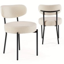 Modern Boucle Dining Offic