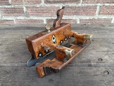 Vintage Nurse & Co Invicta Wooden Plough Plane Depth Stop Woodworking Old Tool