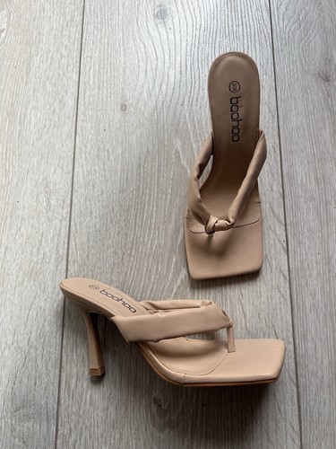Nude strappy heels - nude,