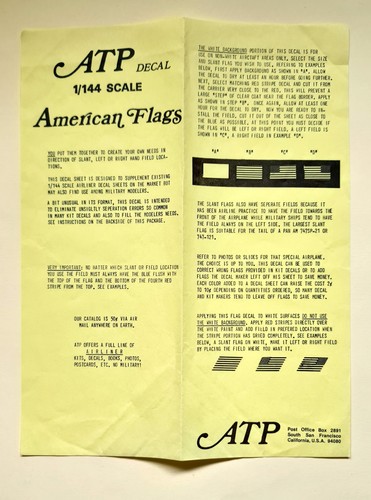 Atp decals 144 american - 1/144,