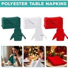 Dinner Table Napkins Cloth for Hotel Wedding Birthday Party Napkin Polyester
