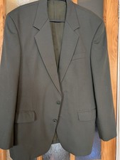 Mans Suit. Dark Olive 44 Chest