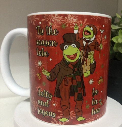 Red christmas mug muppets - red, mug,