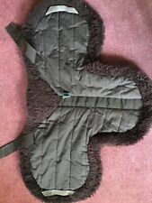 Griffin wool lined numnah M. brown