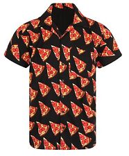  PIZZA HAWAIIAN SHIRT STAG LOUD MENS ALOHA FOOD CRUST BBQ TAKEWAY BEER FRIDAY UK