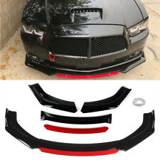 For Ford Focus ST RS Glossy Red Black Front Bumper Lip Spoiler Splitter Body Kit