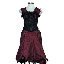 BURLESKA GOTHIC DITA BURGUNDY