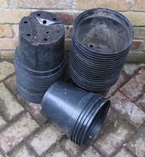 40, used, 5 Litre, 22 cm, Strong Round Plastic Plant Flower Nursery Pots